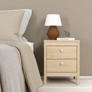 Madrid Package - Bedside Table 2 Drawers + Chest 5 Drawers + 3 Door Wardrobe in Jackson Hickory Oak – image 4