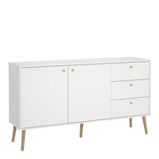 Cumbria Sideboard 2 Doors + 3 Drawers Dark – image 1