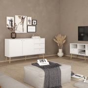 Cumbria Sideboard 2 Doors + 3 Drawers Dark – image 5