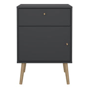 Cumbria Nightstand 1 Door + 1 Drawer Dark – image 2