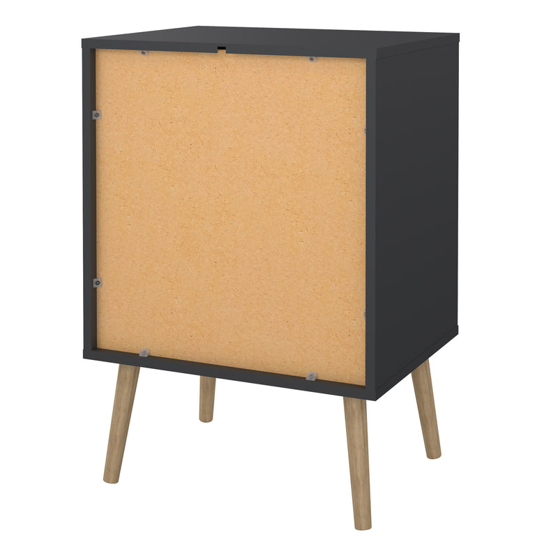Cumbria Nightstand 1 Door + 1 Drawer Dark – image 4