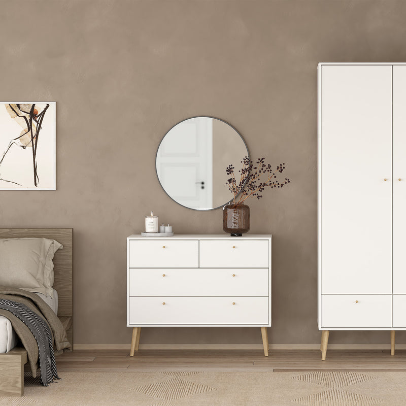Cumbria Chest 2 + 2 Drawers Dark – White – image 6