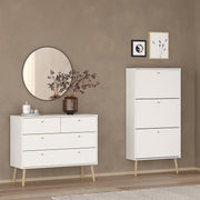 Cumbria Chest 2 + 2 Drawers Dark – White – image 7