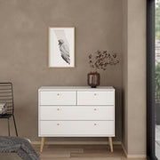 Cumbria Chest 2 + 2 Drawers Dark – White – image 8