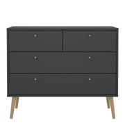 Cumbria Chest 2 + 2 Drawers Dark – Grey – image 2