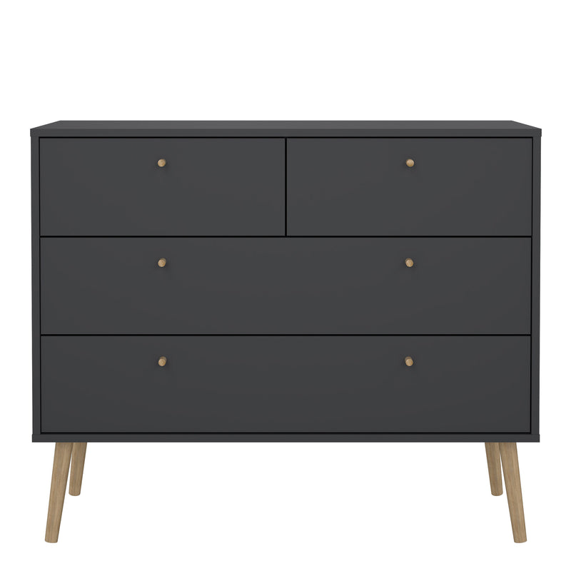 Cumbria Chest 2 + 2 Drawers Dark – Grey – image 2