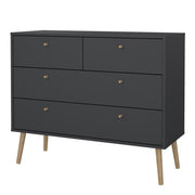 Cumbria Chest 2 + 2 Drawers Dark – Grey – image 3