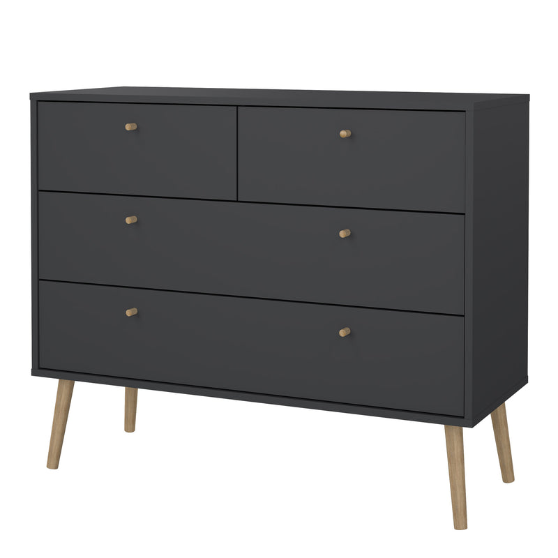 Cumbria Chest 2 + 2 Drawers Dark – Grey – image 3