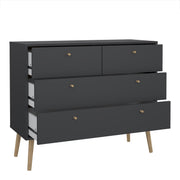 Cumbria Chest 2 + 2 Drawers Dark – Grey – image 5