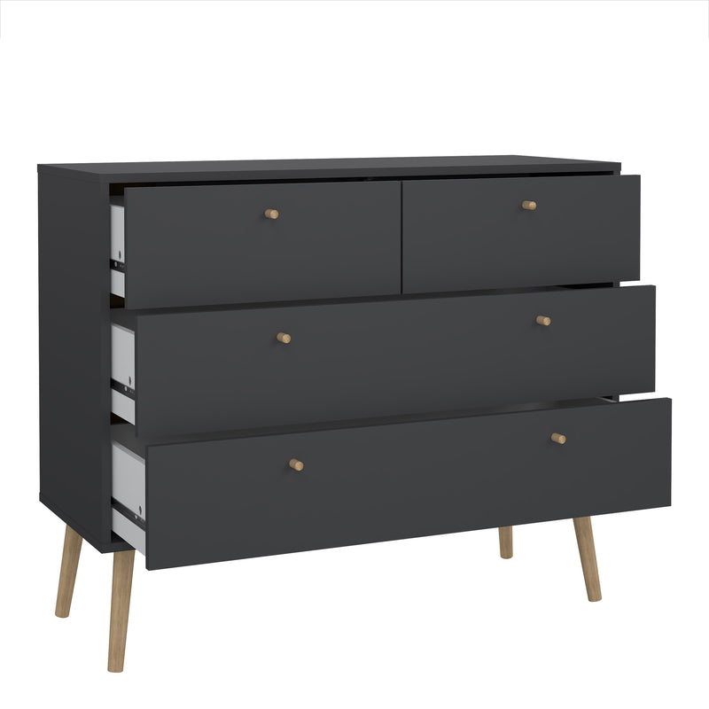 Cumbria Chest 2 + 2 Drawers Dark – Grey – image 5