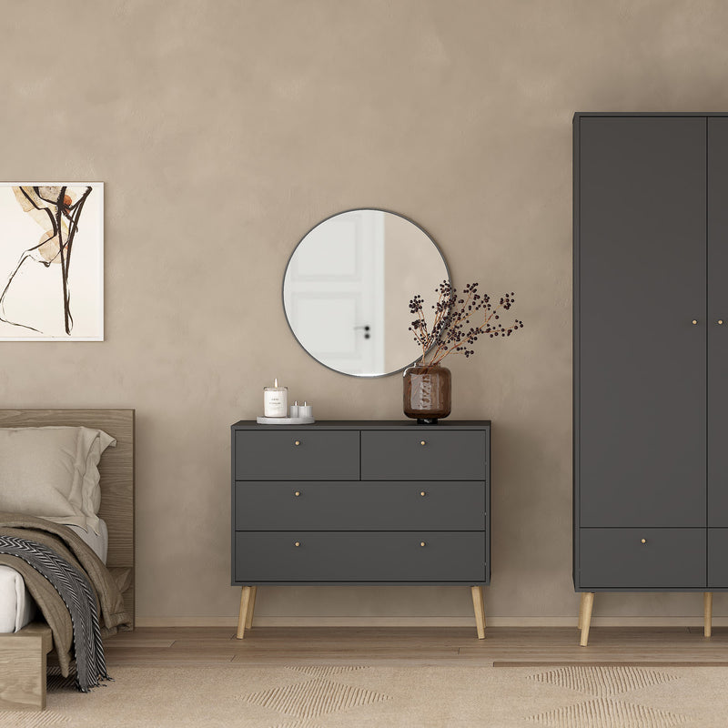 Cumbria Chest 2 + 2 Drawers Dark – Grey – image 6