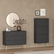Cumbria Chest 2 + 2 Drawers Dark – Grey – image 7