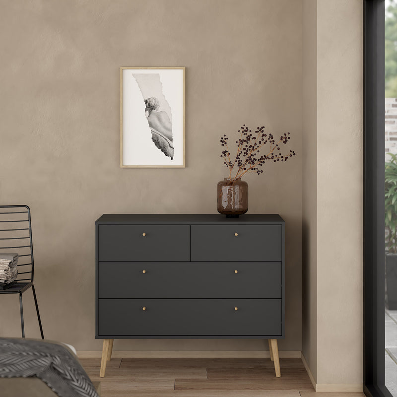 Cumbria Chest 2 + 2 Drawers Dark – Grey – image 8