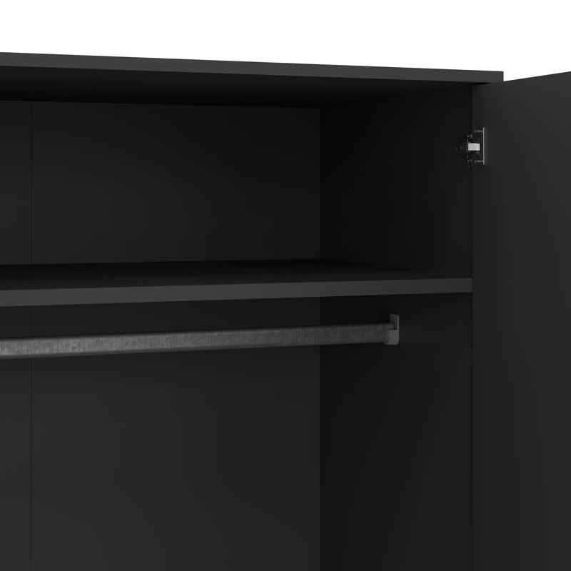 Cumbria Wardrobe with 2 Doors , including 2 Drawers Dark – Grey – image 11
