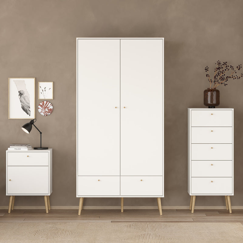 Cumbria Chest 5 Drawers Dark – White – image 6