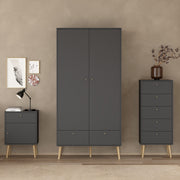 Cumbria Chest 5 Drawers Dark – Grey – image 6