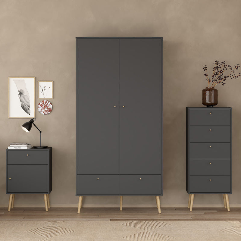 Cumbria Chest 5 Drawers Dark – Grey – image 6
