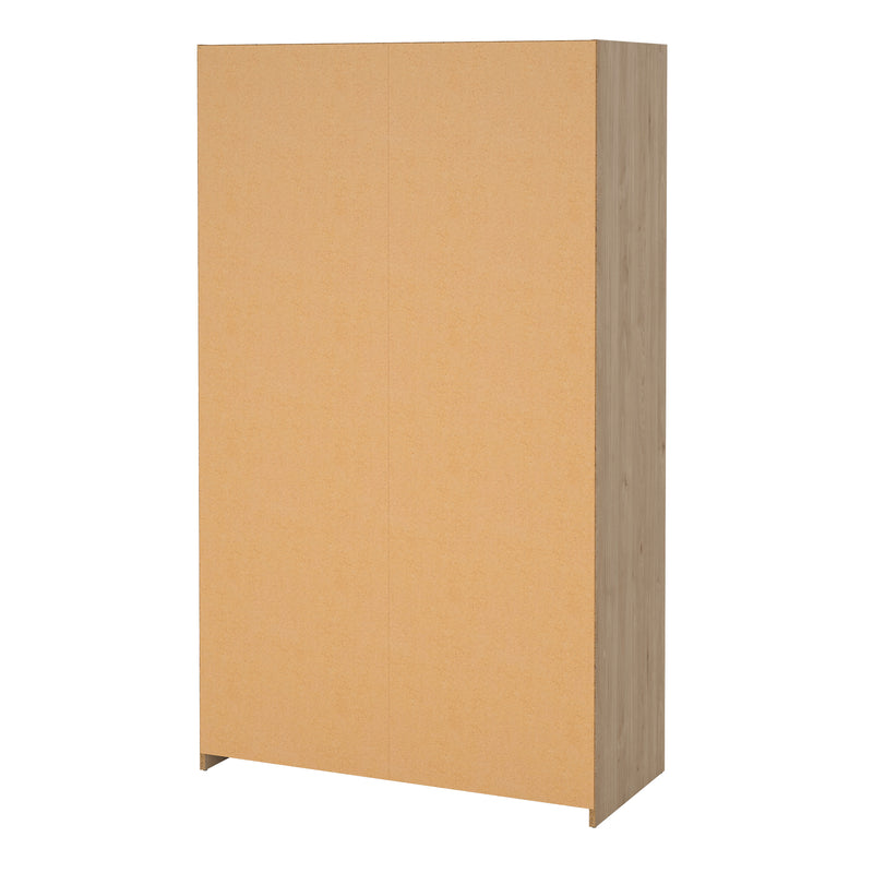 Uppsala Open Wardrobe Unit in Jackson with a Textile Curtain – Hickory Oak – image 4