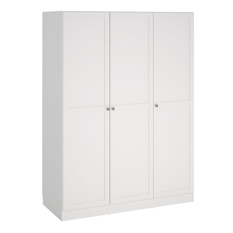 Brande Wardrobe with 3 Frame Doors in Jackson – White – image 1