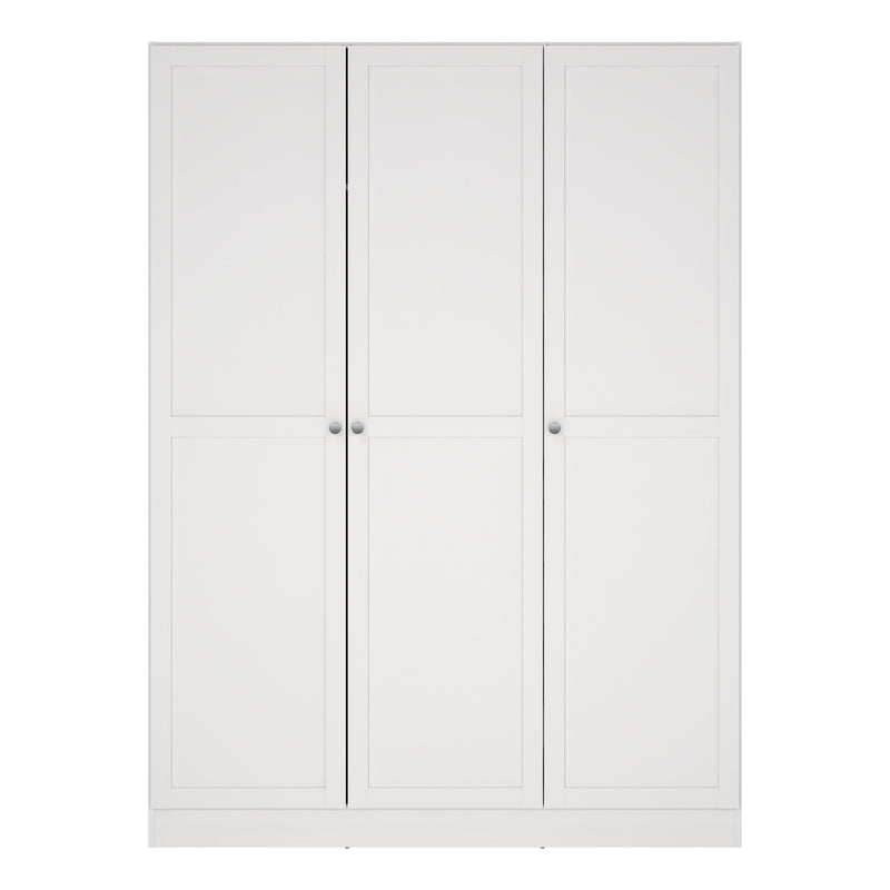 Brande Wardrobe with 3 Frame Doors in Jackson – White – image 2