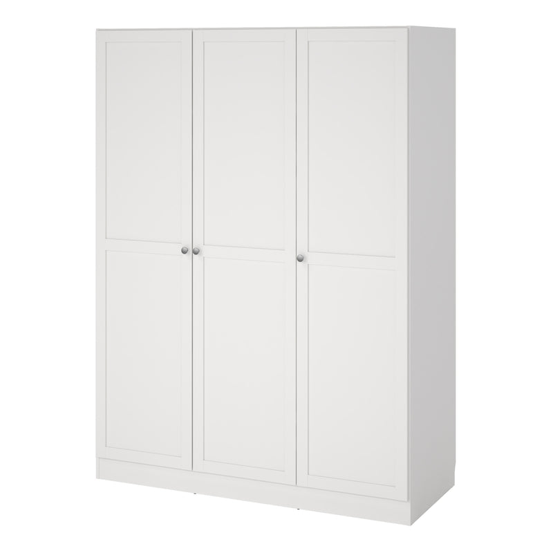 Brande Wardrobe with 3 Frame Doors in Jackson – White – image 3