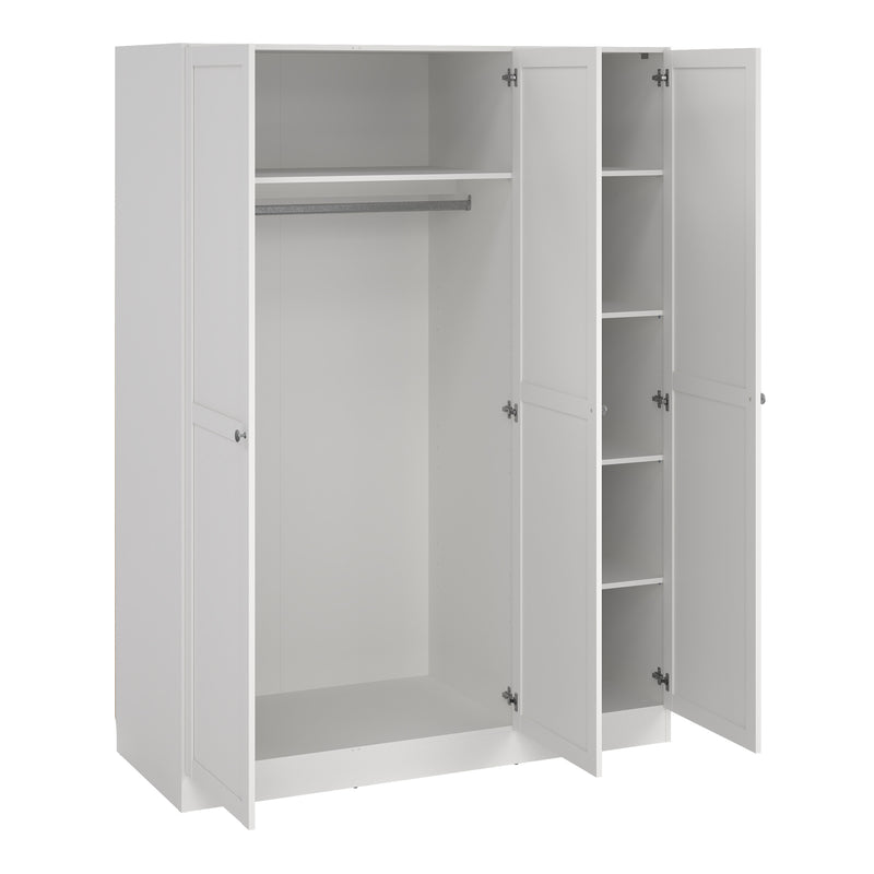 Brande Wardrobe with 3 Frame Doors in Jackson – White – image 5