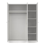 Brande Wardrobe with 3 Frame Doors in Jackson – White – image 6