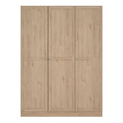 Brande Wardrobe with 3 Frame Doors in Jackson – Hickory Oak – image 2