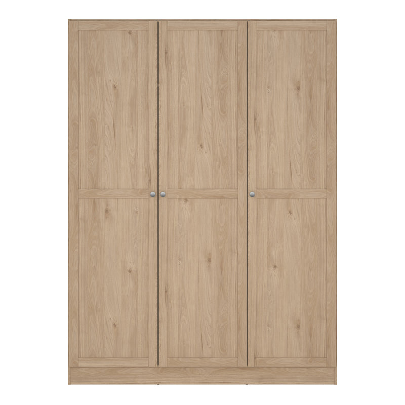 Brande Wardrobe with 3 Frame Doors in Jackson – Hickory Oak – image 2