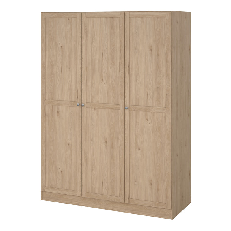 Brande Wardrobe with 3 Frame Doors in Jackson – Hickory Oak – image 3