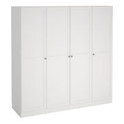 Brande Wardrobe with 4 Frame Doors in Jackson – White – image 1