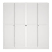 Brande Wardrobe with 4 Frame Doors in Jackson – White – image 2