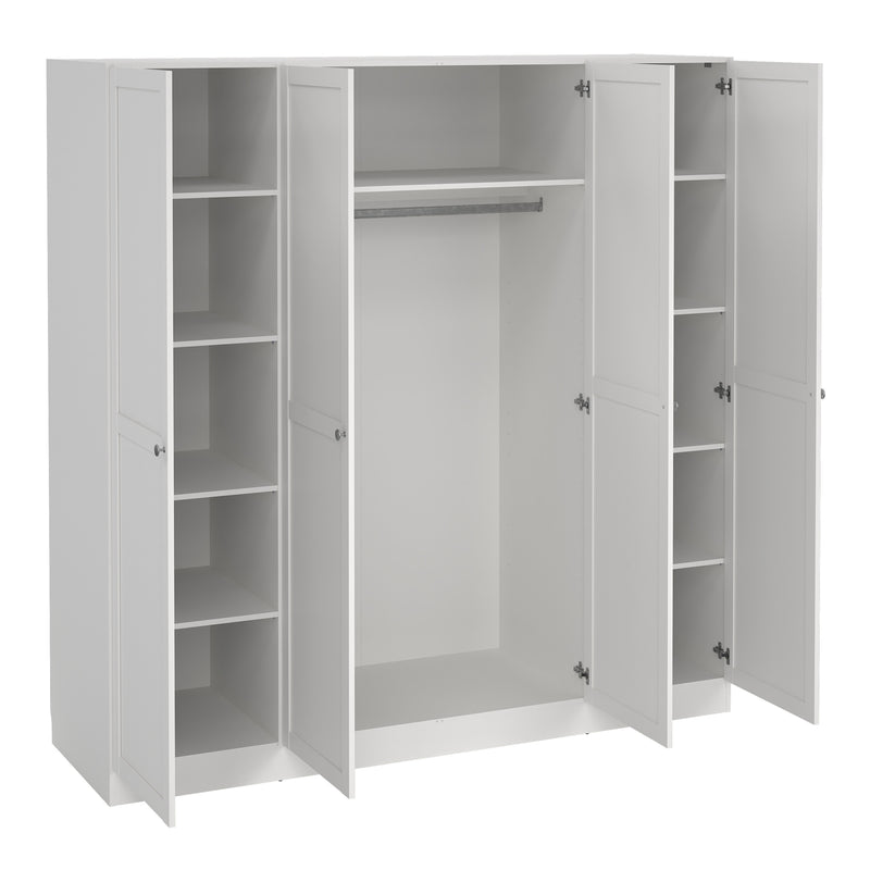 Brande Wardrobe with 4 Frame Doors in Jackson – White – image 5