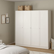 Brande Wardrobe with 4 Frame Doors in Jackson – White – image 8