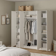 Brande Wardrobe with 4 Frame Doors in Jackson – White – image 9