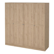 Brande Wardrobe with 4 Frame Doors in Jackson – Hickory Oak – image 3
