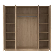 Brande Wardrobe with 4 Frame Doors in Jackson – Hickory Oak – image 6