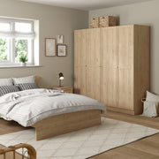 Brande Wardrobe with 4 Frame Doors in Jackson – Hickory Oak – image 7