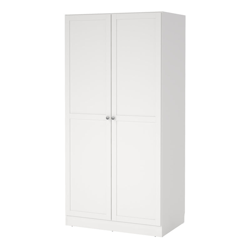 Brande Wardrobe with 2 Frame Doors in Jackson – White – image 3