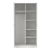 Brande Wardrobe with 2 Frame Doors in Jackson – White – image 6
