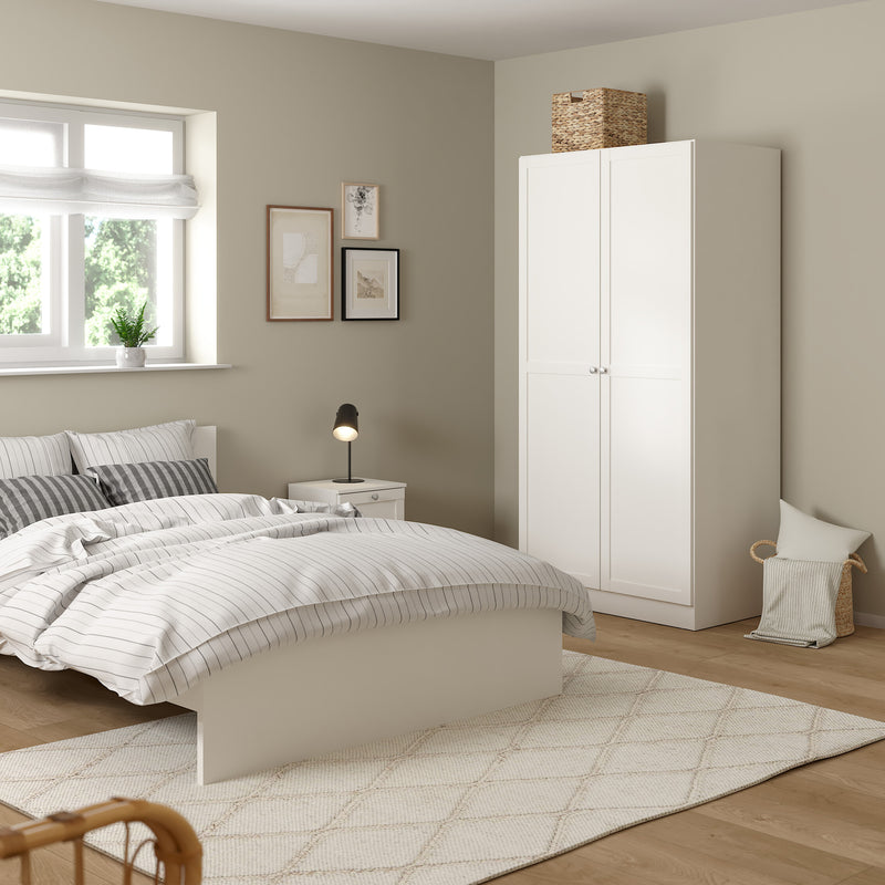 Brande Wardrobe with 2 Frame Doors in Jackson – White – image 7