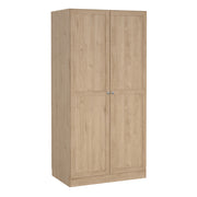 Brande Wardrobe with 2 Frame Doors in Jackson – Hickory Oak – image 1