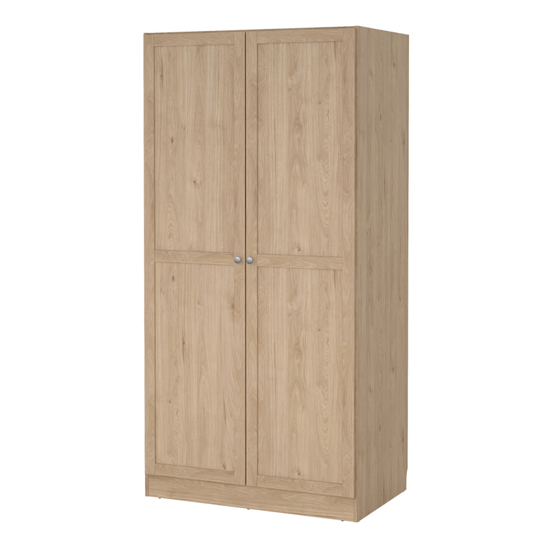 Brande Wardrobe with 2 Frame Doors in Jackson – Hickory Oak – image 3
