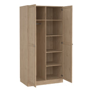 Brande Wardrobe with 2 Frame Doors in Jackson – Hickory Oak – image 5