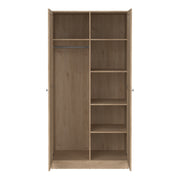 Brande Wardrobe with 2 Frame Doors in Jackson – Hickory Oak – image 6