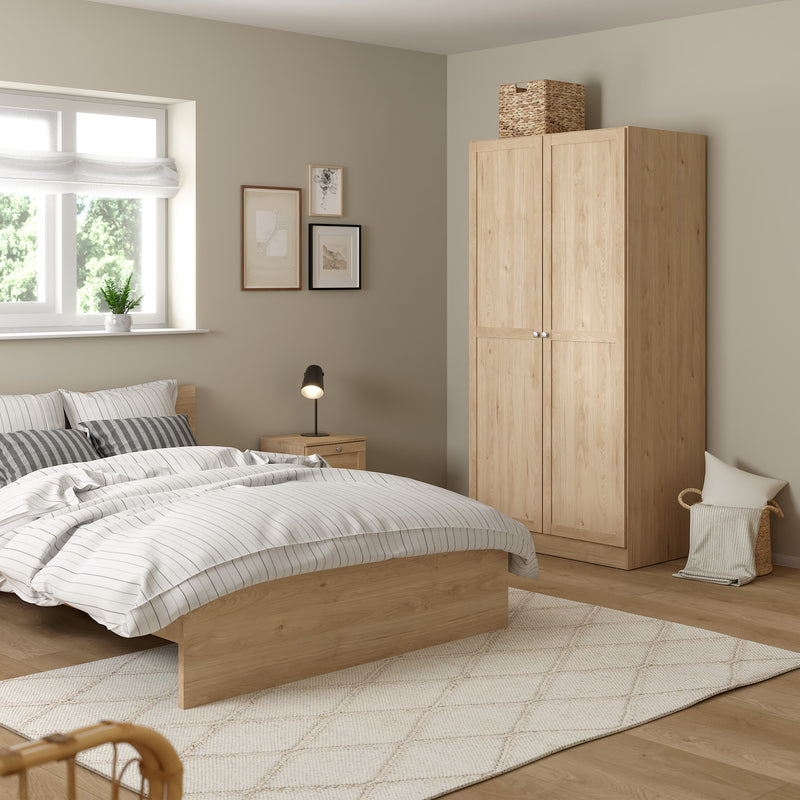 Brande Wardrobe with 2 Frame Doors in Jackson – Hickory Oak – image 7