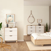 Ikast Chest 3 Drawers in Jackson Hickory and White – image 6