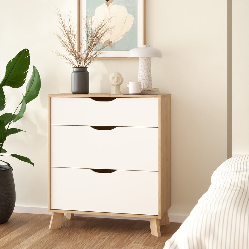Ikast Chest 3 Drawers in Jackson Hickory and White – image 7