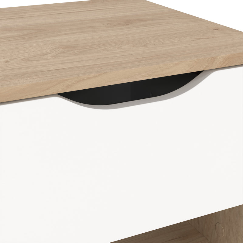 Ikast Nightstand 1 Drawer in Jackson Hickory and White – image 11