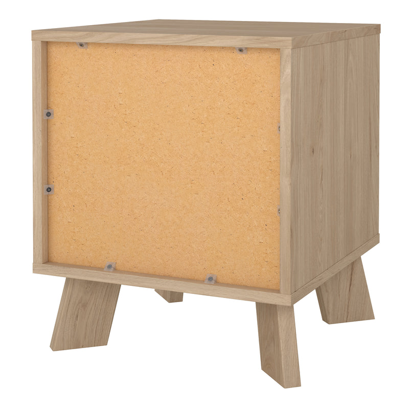 Ikast Nightstand 1 Drawer in Jackson Hickory and White – image 5